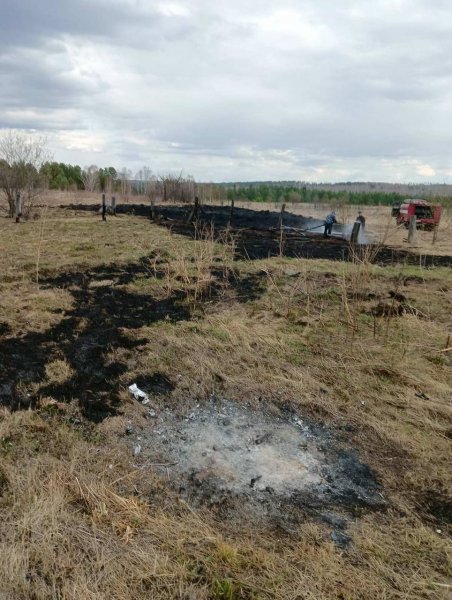 Сжигал коробки в огороде: полицейскими Нижнеингашского района установлен местный житель, по вине которого произошло возгорание травы